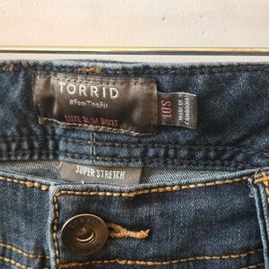 Torrid Dark Blue Boot Cut Jeans